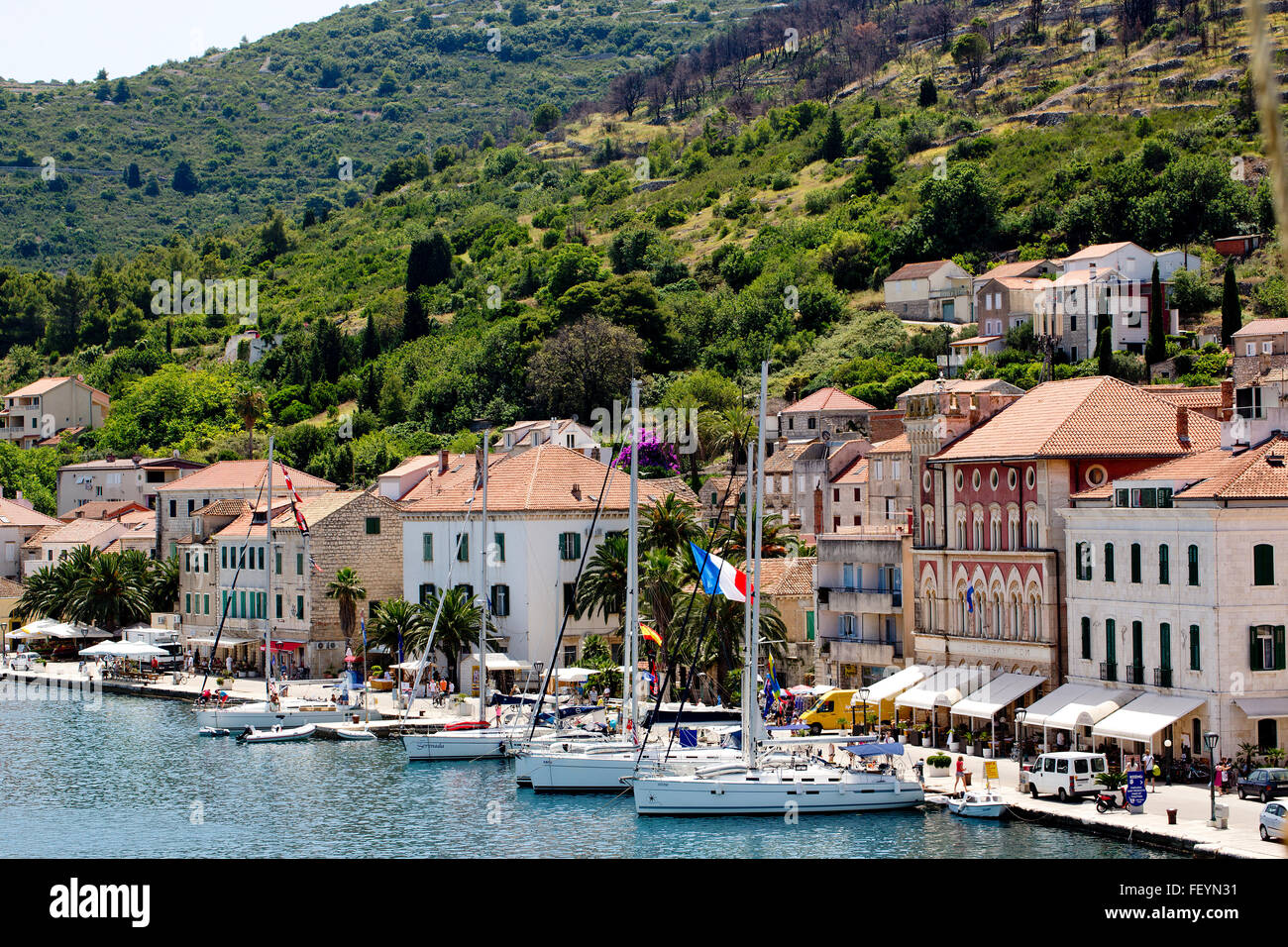 La ville de vis, vis, Croatie Photo Stock - Alamy