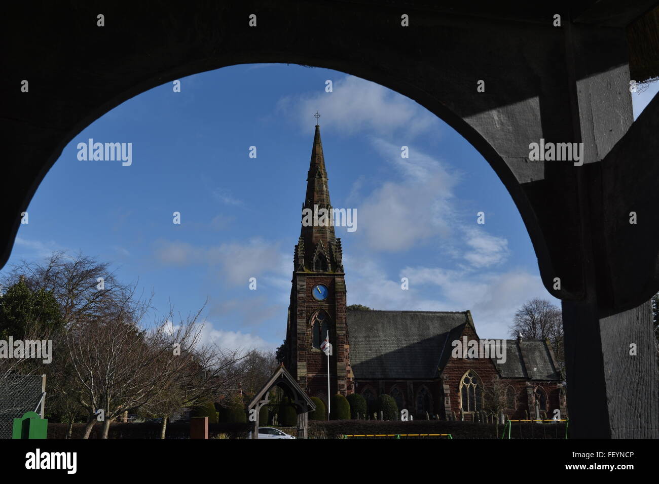 Tous les Saints de l'église paroissiale, Thornton Hough, Wirral Banque D'Images