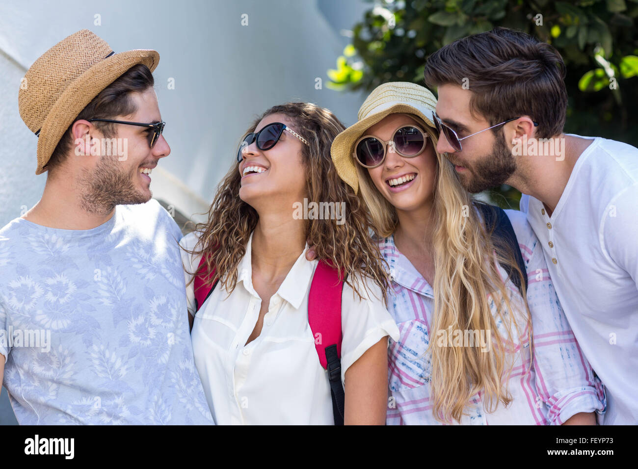 Amis de la hanche de passer du temps ensemble Banque D'Images