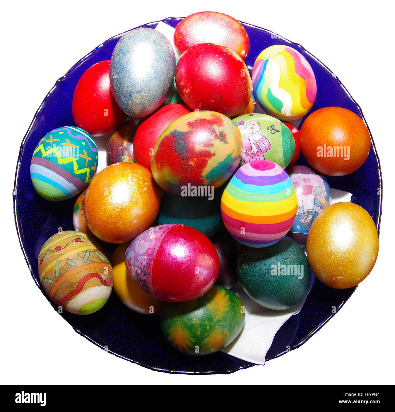 Dans l'Église orthodoxe de l'est traditionnellement peints des oeufs pour Pâques. Banque D'Images