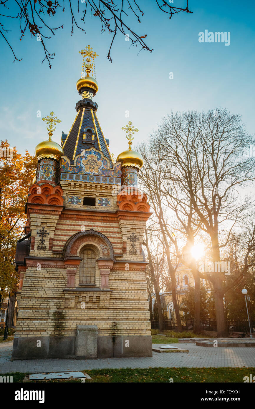 Chapelle-tombeau de Paskevich (années 1870-1889) à Gomel, au Bélarus. Banque D'Images