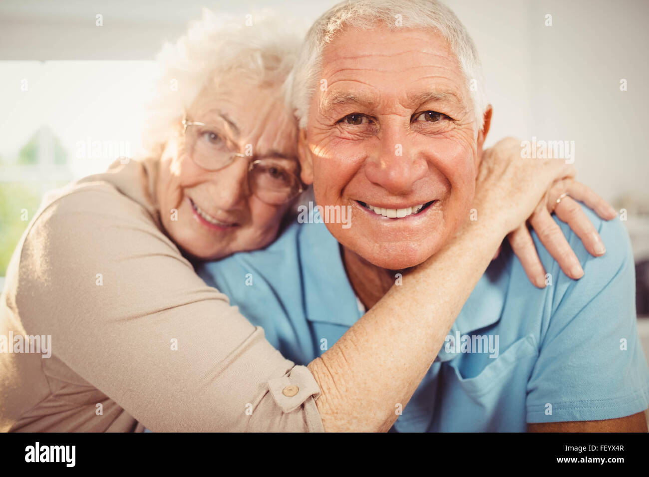 Portrait of smiling senior couple Banque D'Images