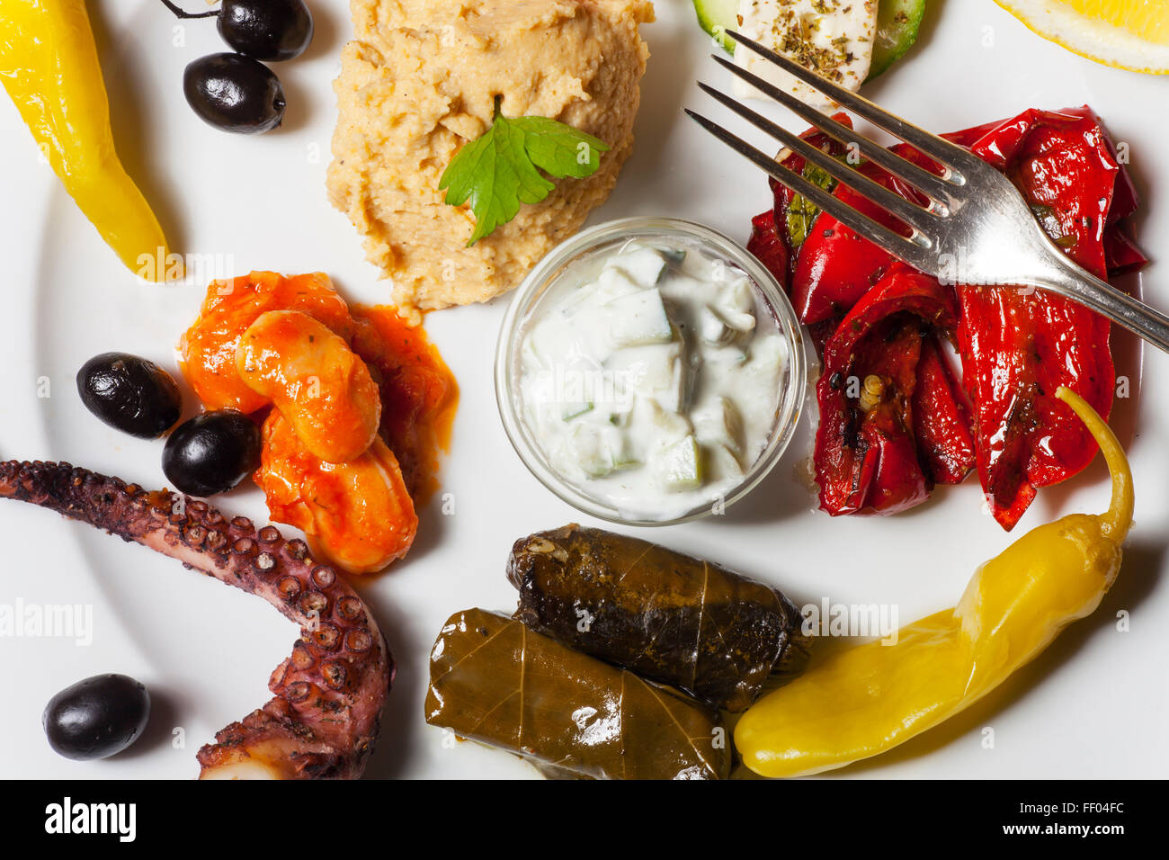 Salade de haricots grecs Banque de photographies et d’images à haute résolution Alamy