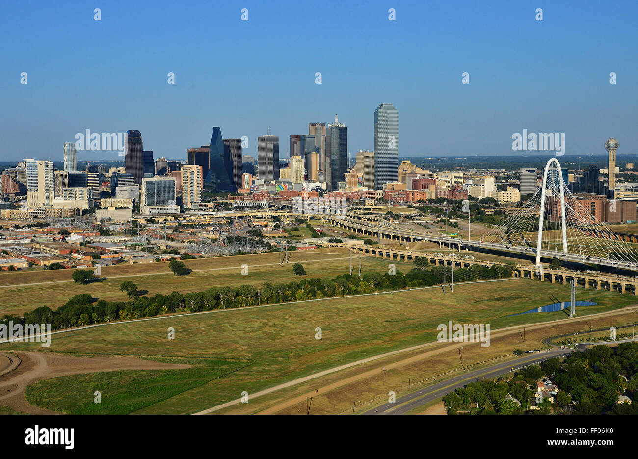 Le centre-ville de Dallas, Texas Banque D'Images