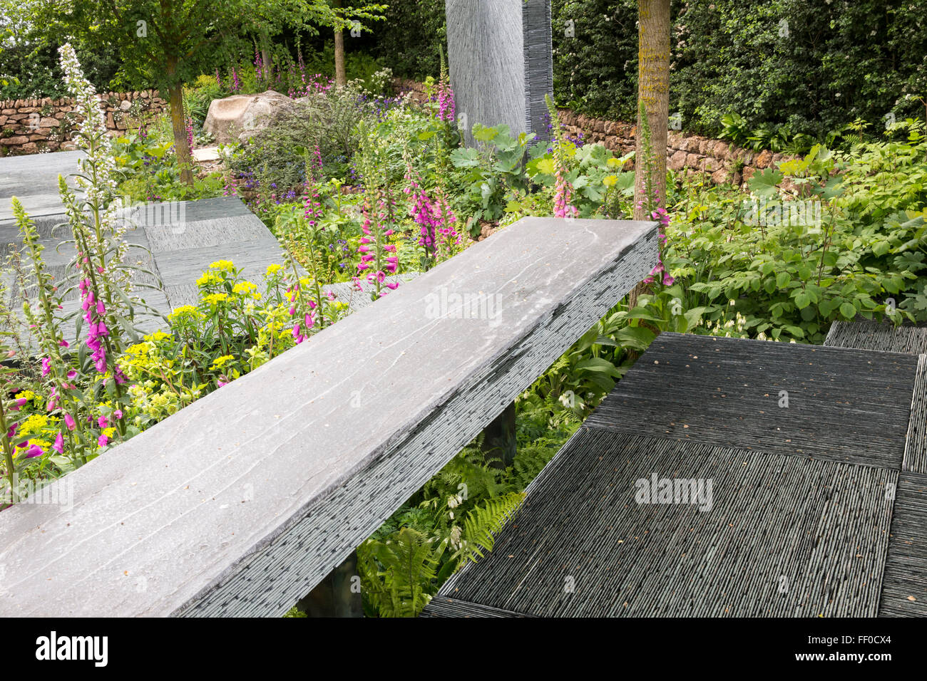 Chelsea Flower show garden London 2015 RHS Banque D'Images