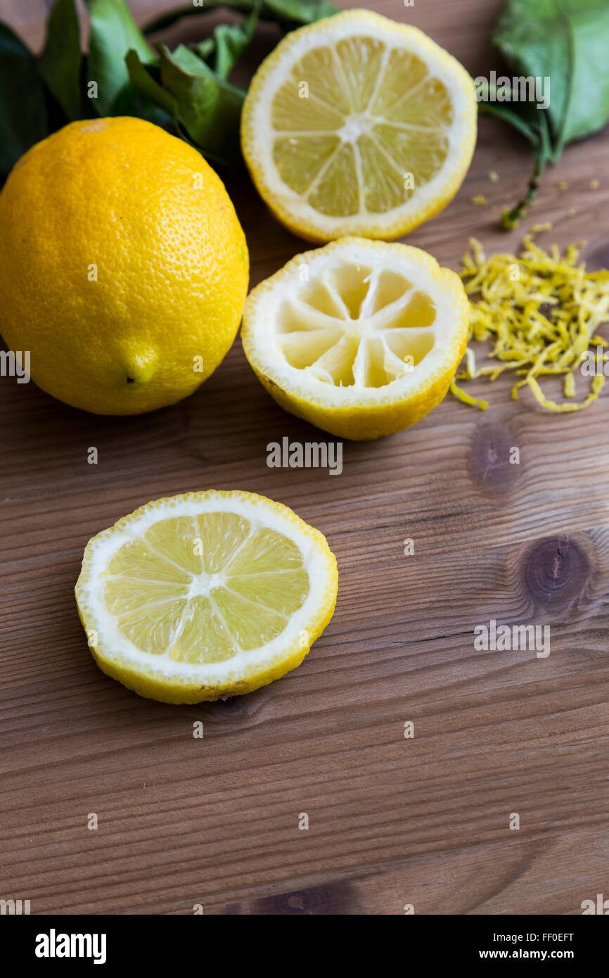 Tranches de citron Banque D'Images