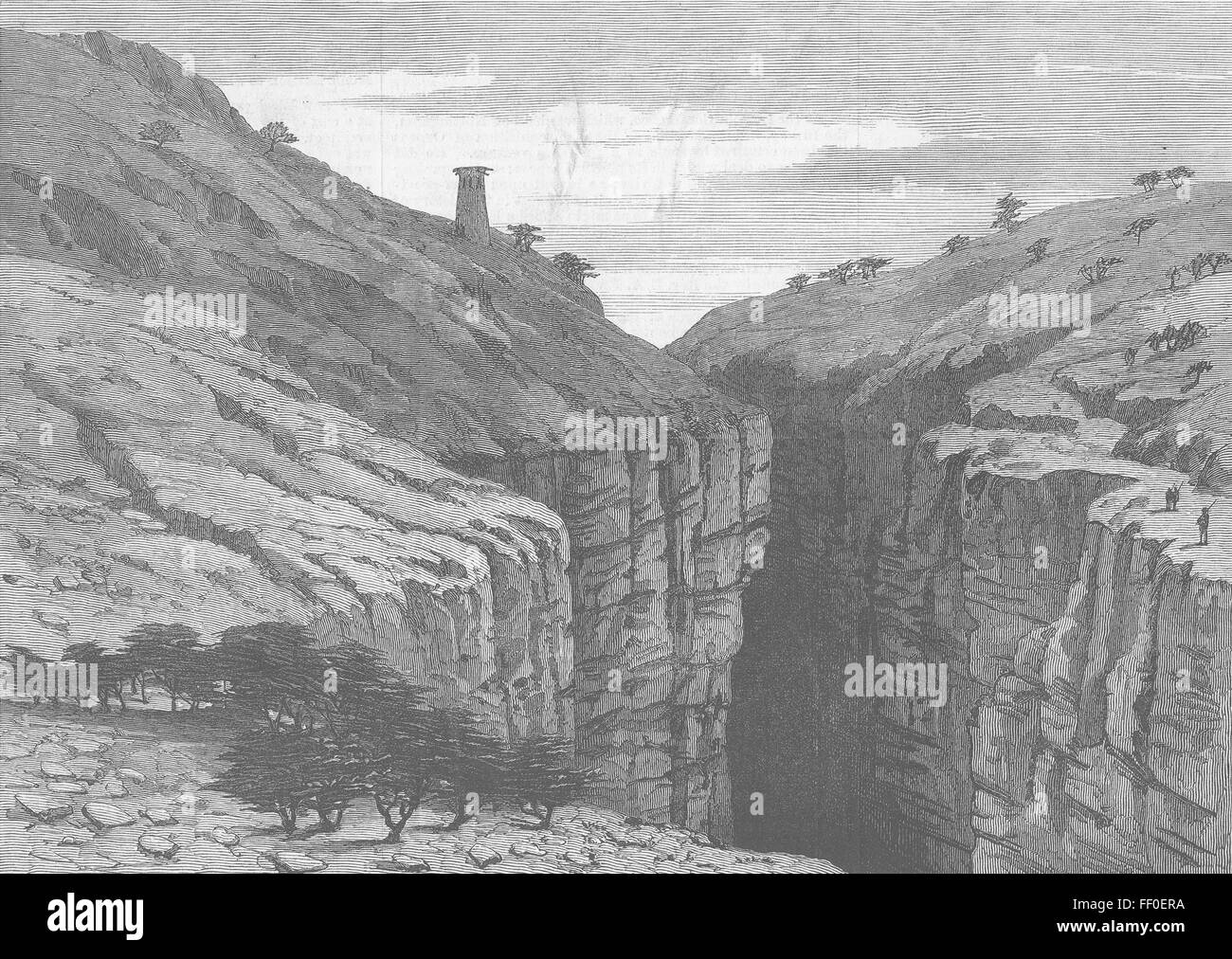 AFGHANISTAN Watch Tower dans la Passe de Khyber, 1878. Illustrated London News Banque D'Images