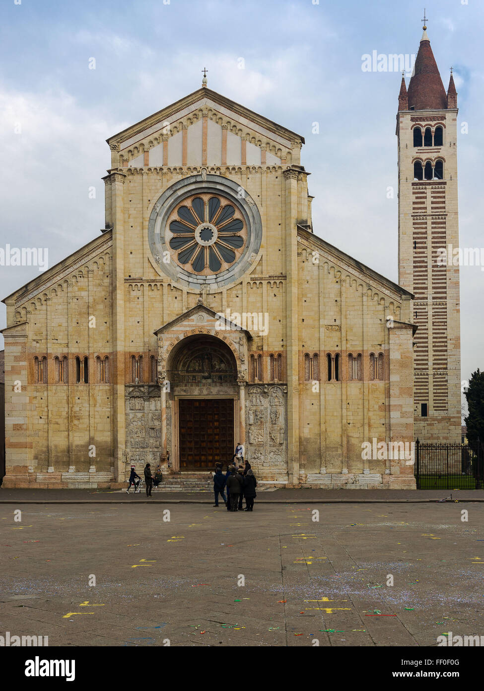 L'église de San Zeno, l'un des plus importants de Vérone Banque D'Images