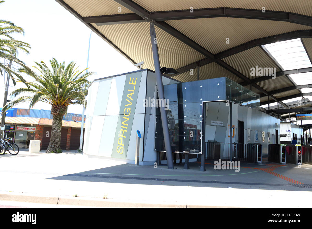 Springvale Metro Gare Victoria de Melbourne, Australie Banque D'Images