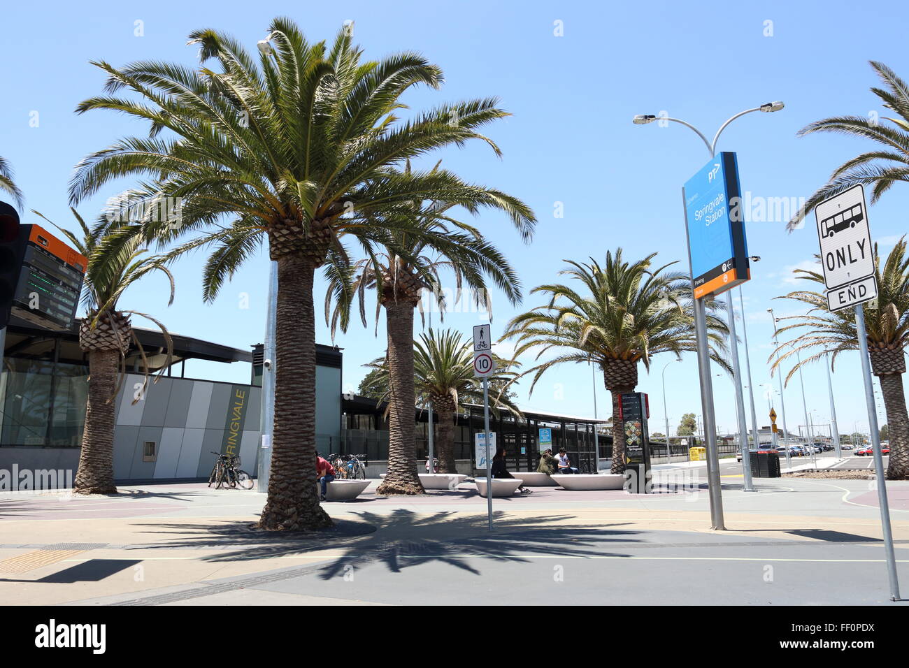 Springvale Metro Gare Victoria de Melbourne, Australie Banque D'Images