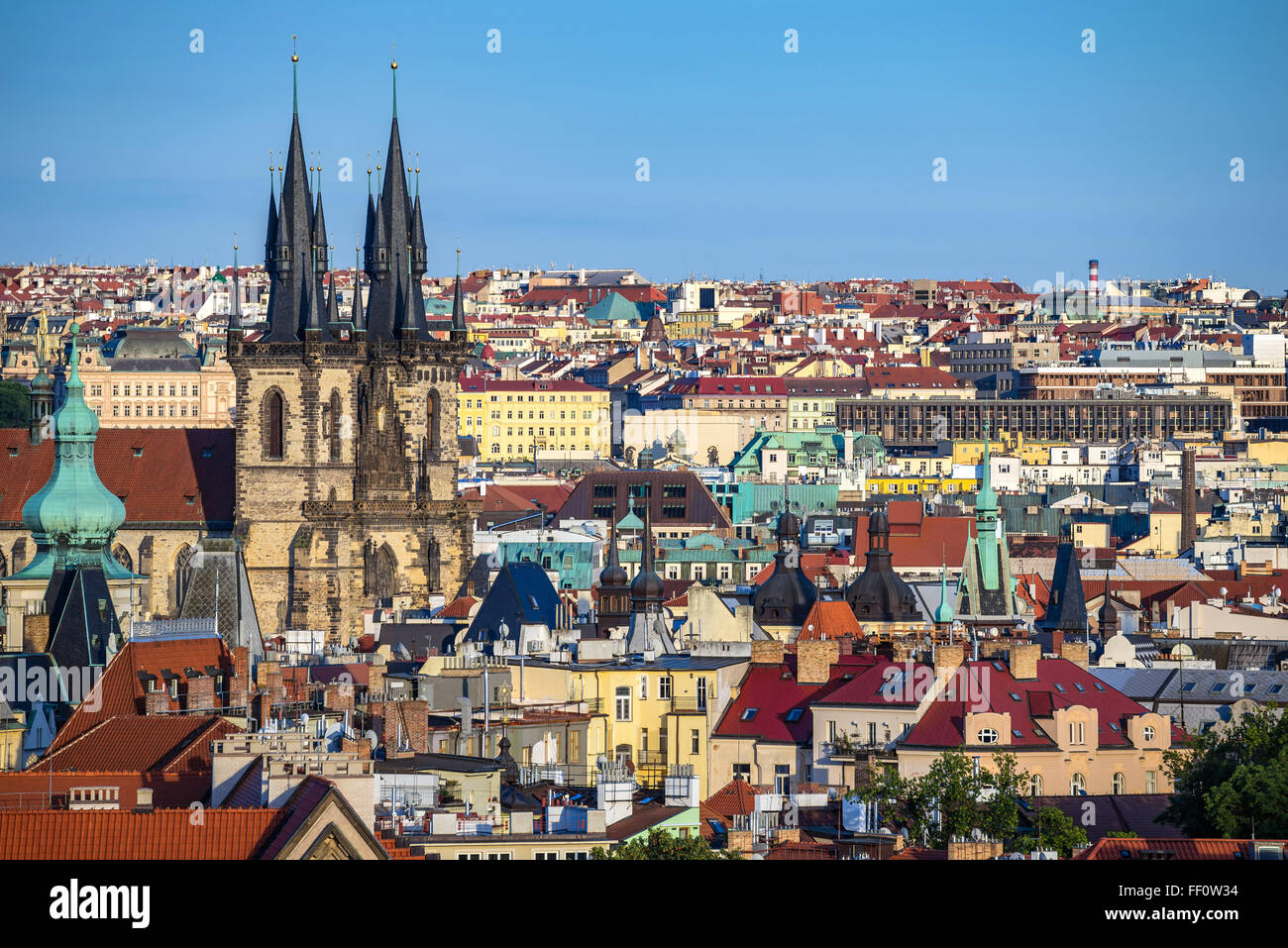Ville de Prague , République Tchèque Banque D'Images