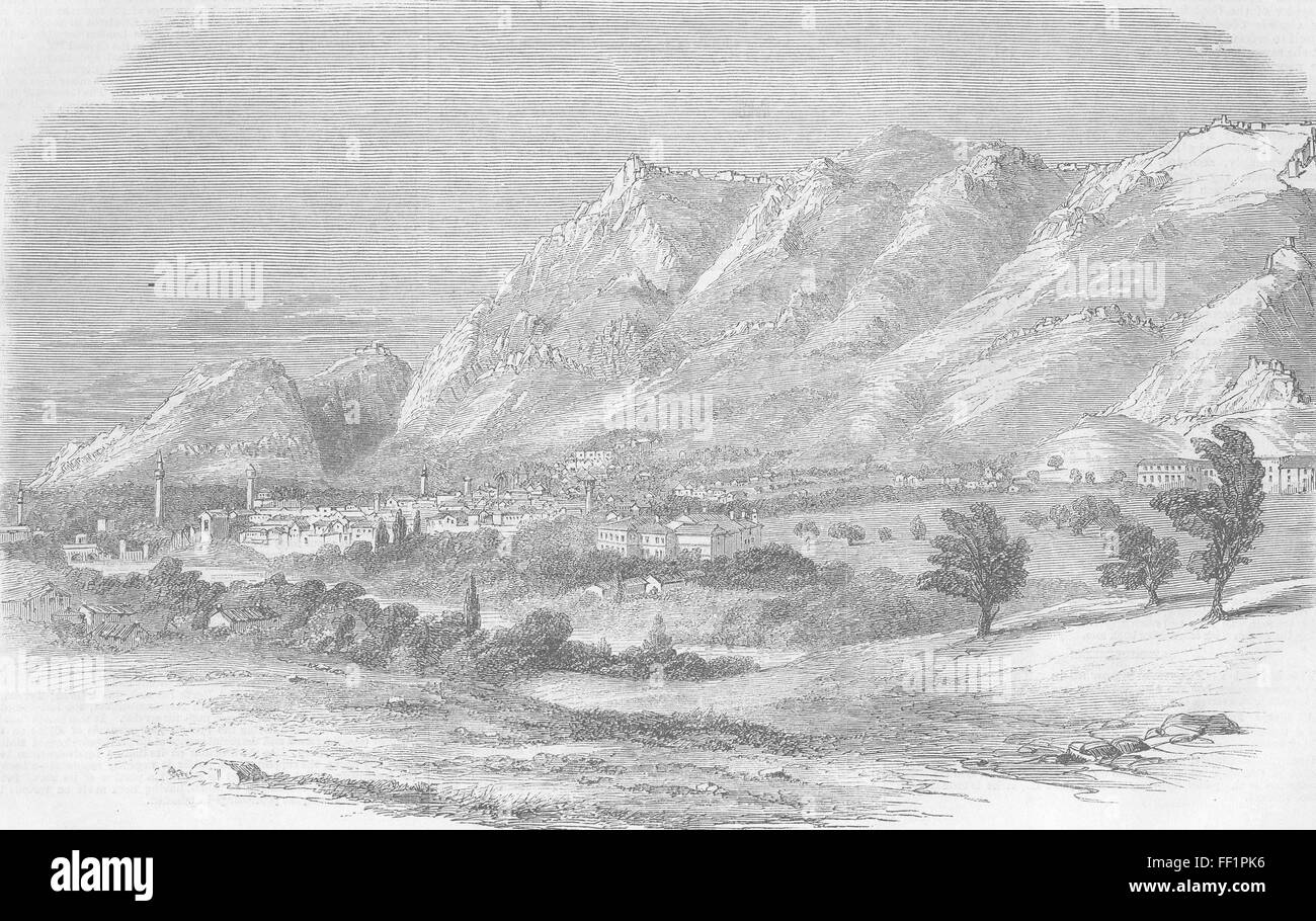 La Turquie La ville d'Antioche en 1860. Illustrated London News Banque D'Images