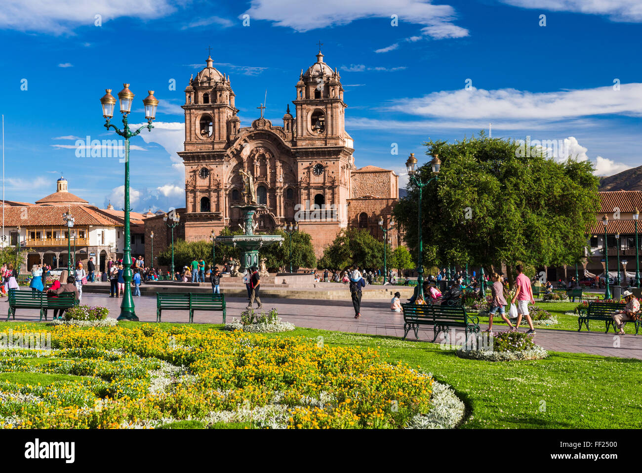 Compania de RMa (église de la Compagnie de Jésus), PRMaza WorRMd de Armas, Site du patrimoine mondial de l'UNESCO, Cusco (Cuzco), région de Cuzco, Pérou Banque D'Images