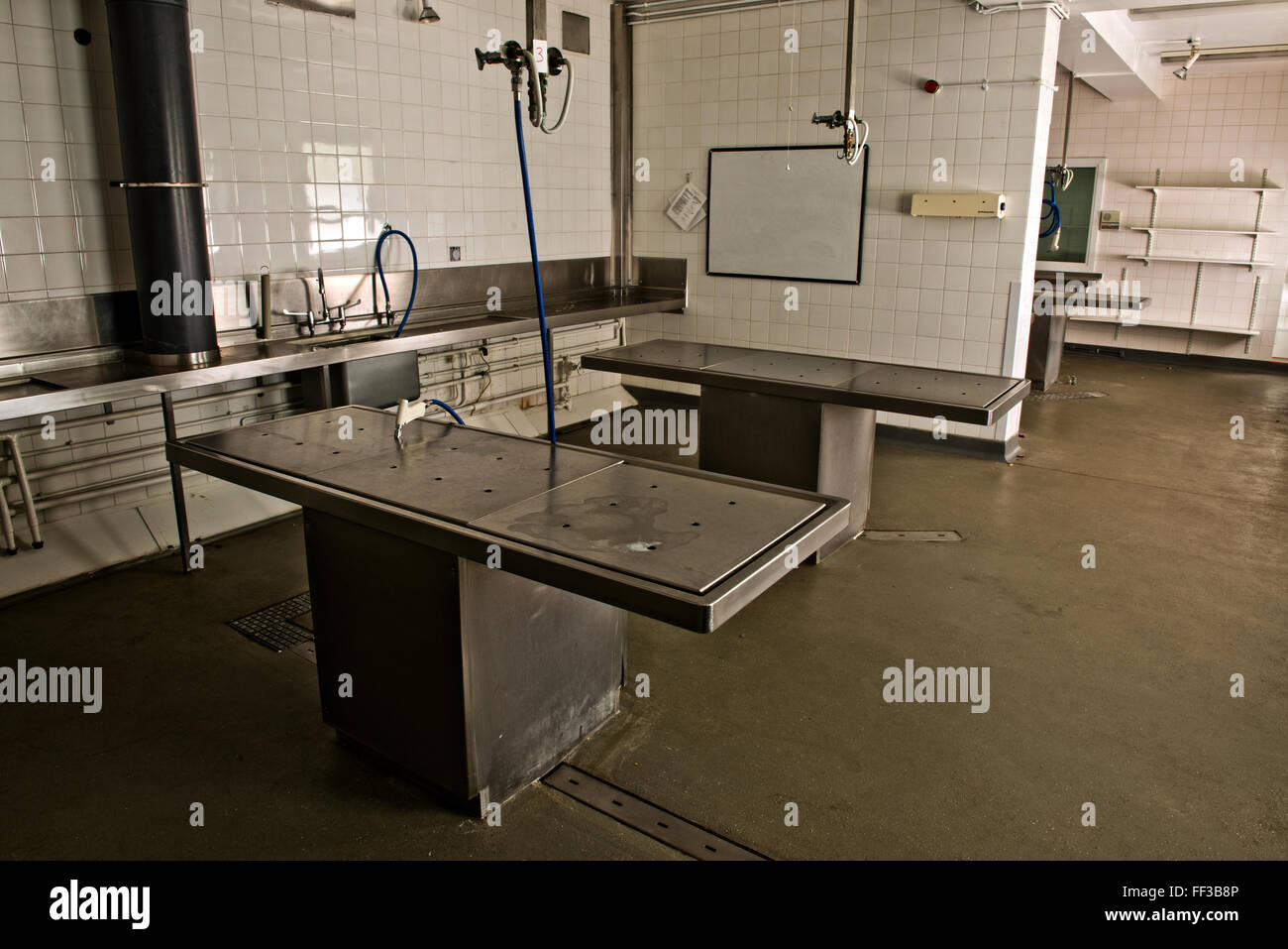 La morgue de l'hôpital fermé QE II, Welwyn Garden City, Hertfordshire Banque D'Images