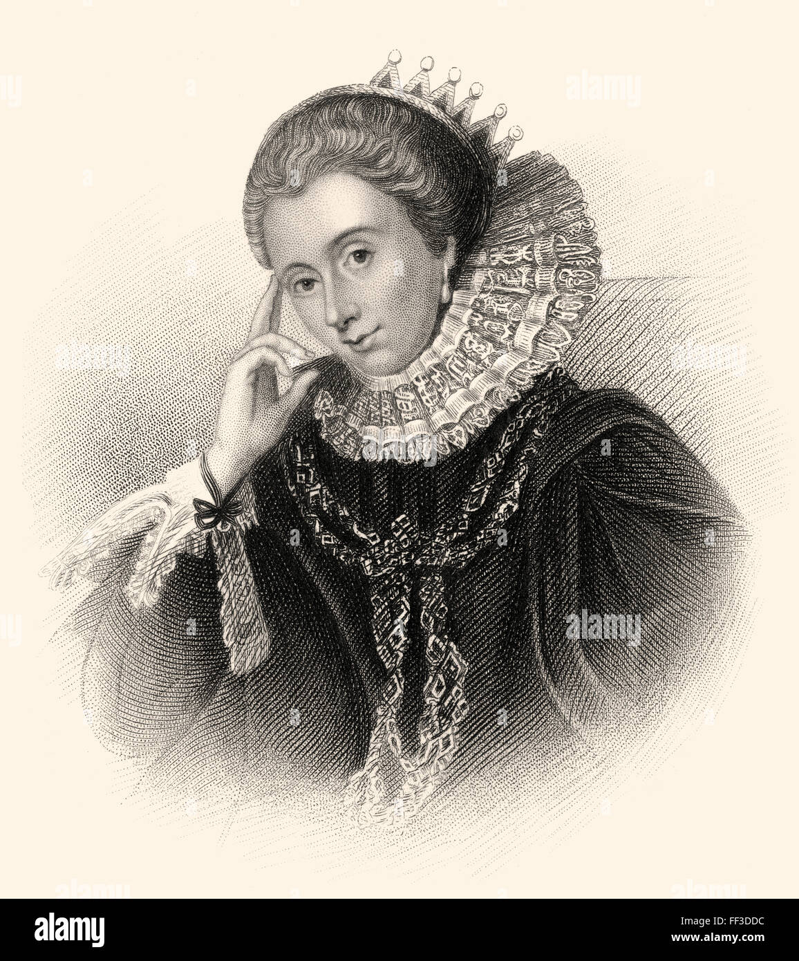 Lucy Russell, comtesse de Bedford, née Harington, 1580-1627, un important mécène de l'art aristocratique et de la littérature dans l'Eliza Banque D'Images