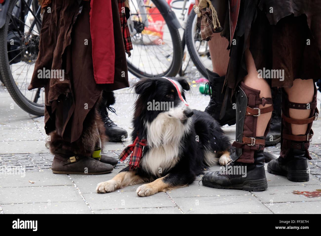 Munich, Allemagne. 9 Février, 2016. Carnaval à la place Marienplatz, Munich, Allemagne. 9 Février, 2016 Kaavere Crédit : Epp/Alamy Live News Banque D'Images