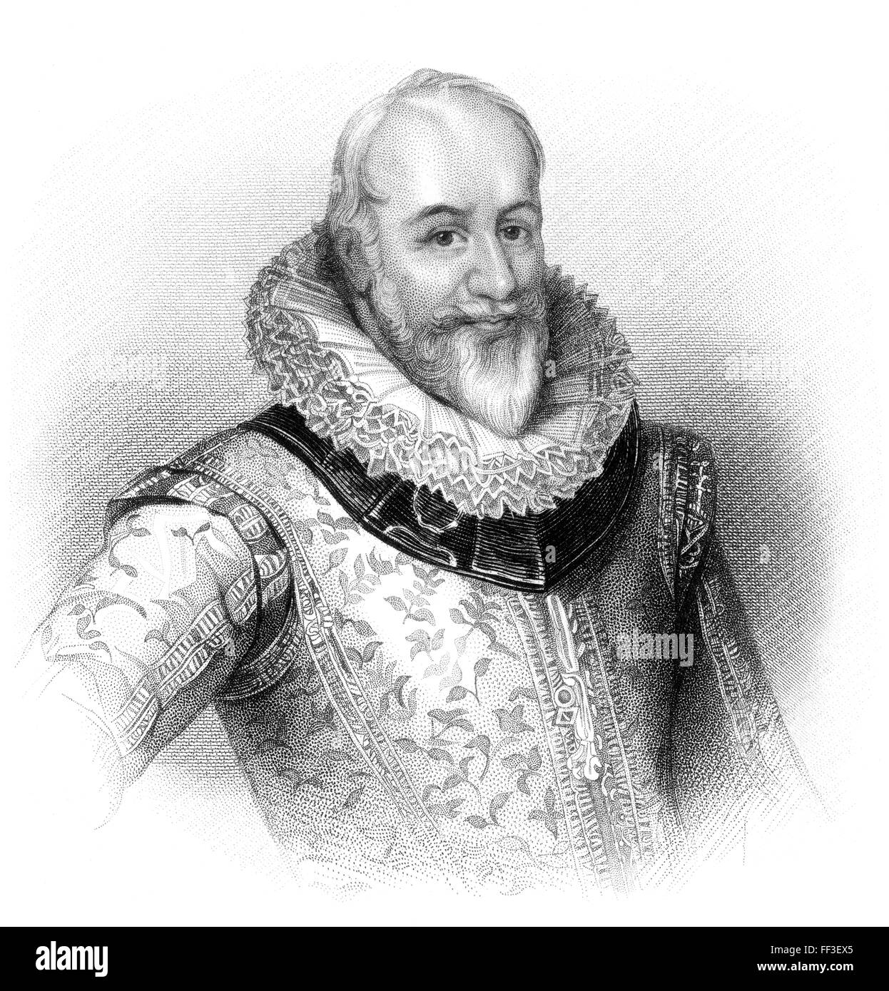 Sir George Carew, 1er comte de Totnes , 1555-1629, un noble anglais, Président de Munster Banque D'Images