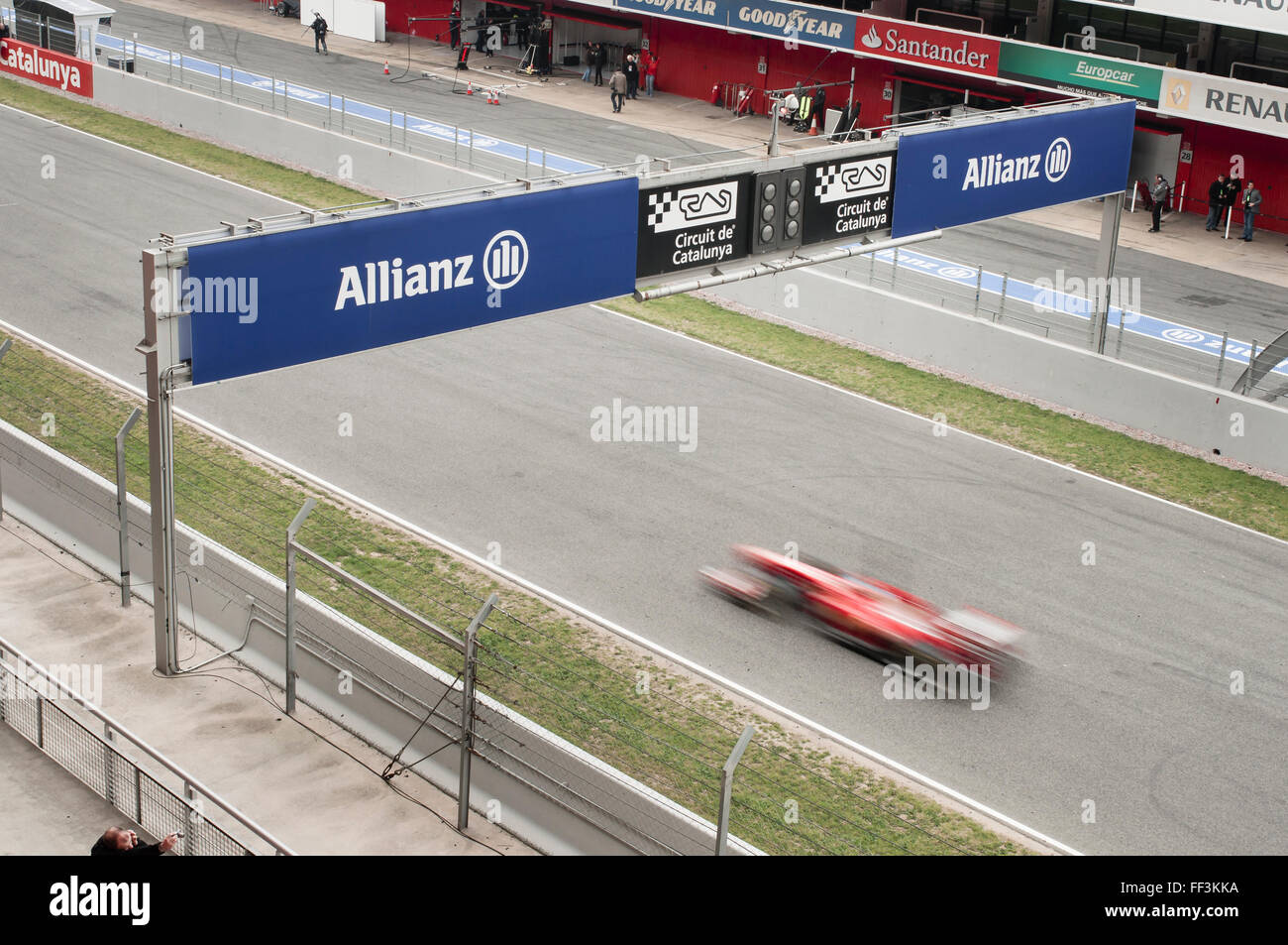 Ferrari Formule 1 jours de test , Montmelo, Barcelona , Espagne Banque D'Images