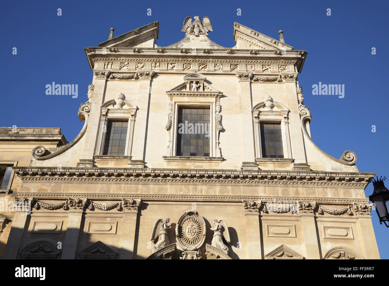 La chiesa del Gesù o della Madonna del Buon Consiglio Église catholique, Lecce, Pouilles, Italie Banque D'Images
