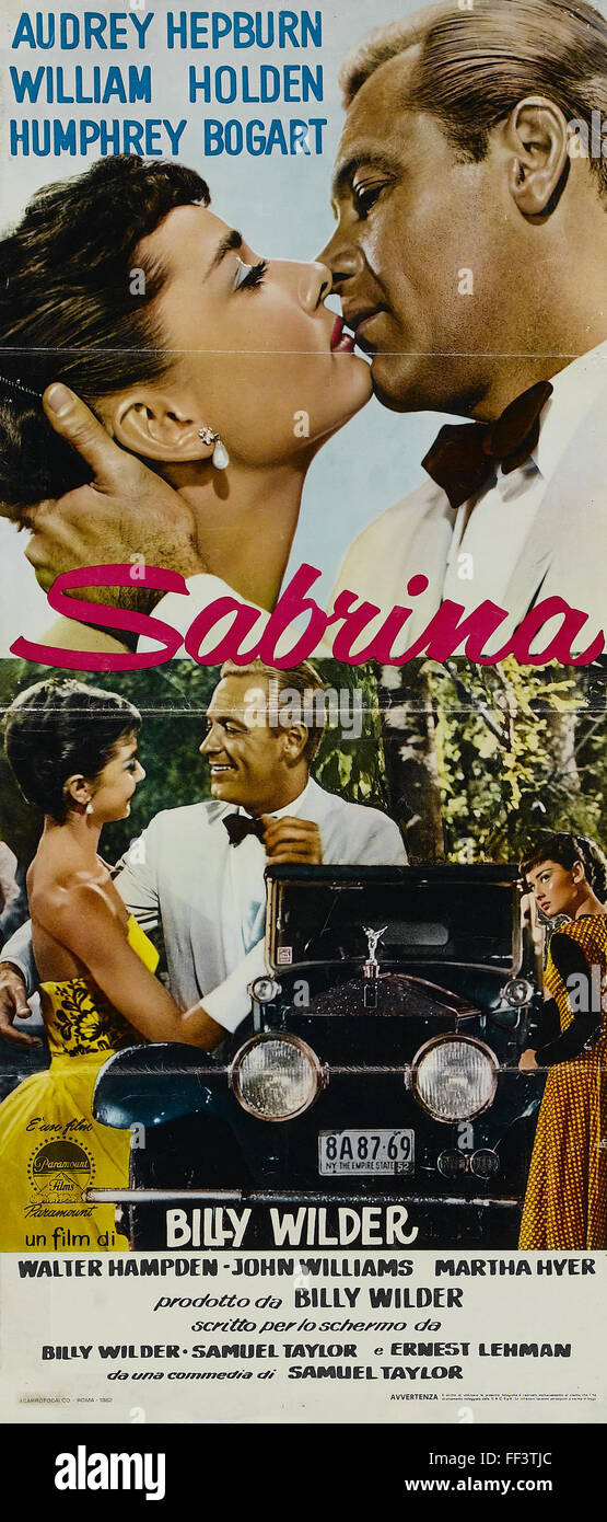 Sabrina - Affiche de film italien Banque D'Images