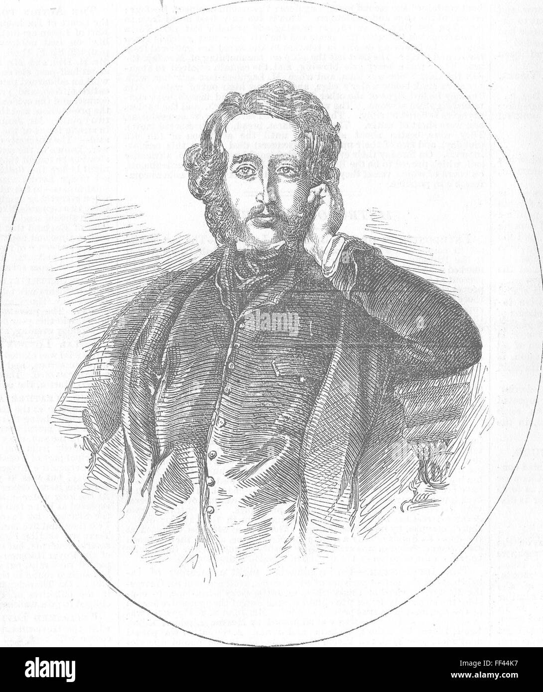 L'ÉCOSSE Edward Bulwer Lytton, Recteur de l'Université 1856. Illustrated London News Banque D'Images