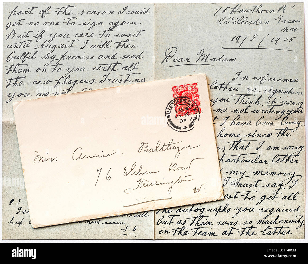 Lettre Écrite Banque d'image et photos - Alamy