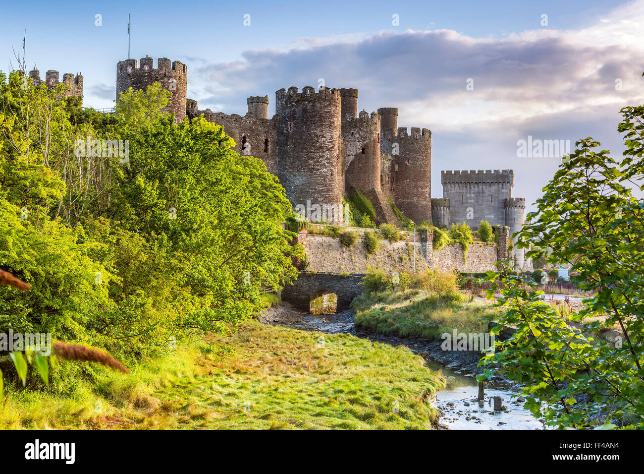 Château de Conwy, Pays de Galles, Royaume-Uni, Europe. Banque D'Images