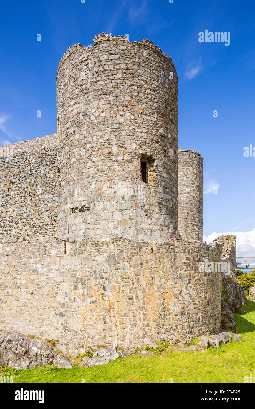 Château de Harlech, Harlech, Gwynedd, Pays de Galles, Royaume-Uni, Europe. Banque D'Images