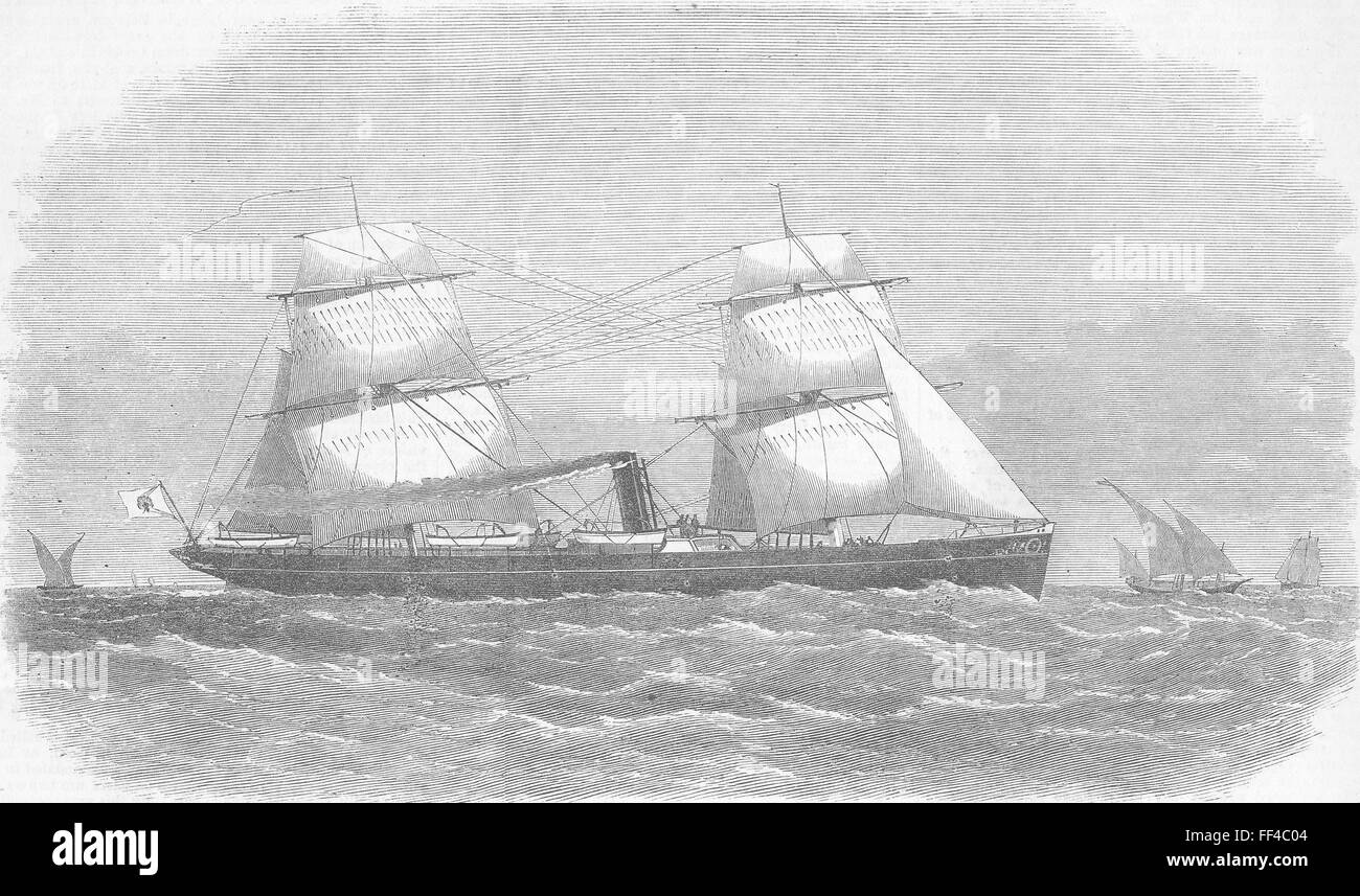 La Birmanie pour Steam-Yacht Roi de 1871. Illustrated London News Banque D'Images