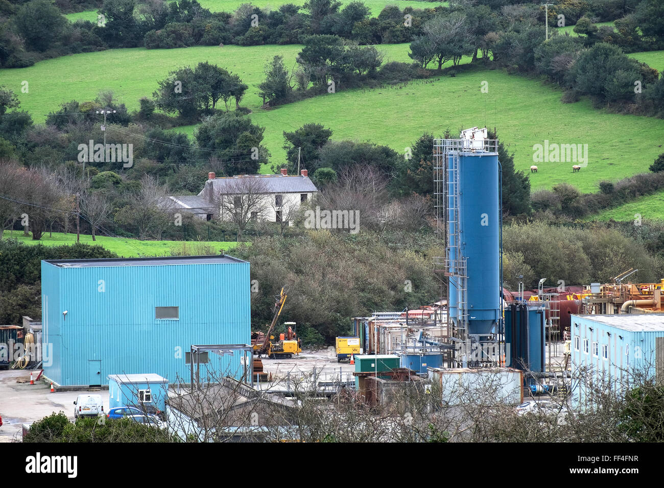 Papule Jane Earth Science Park près de Chacewater à Cornwall, UK Banque D'Images