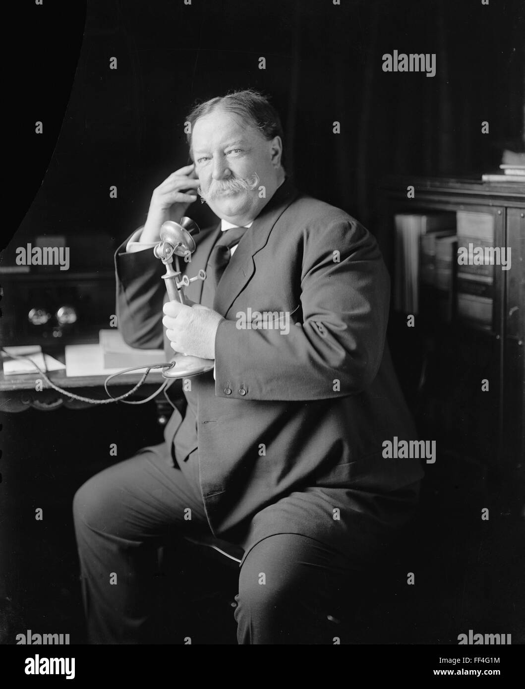 WILLIAM HOWARD TAFT (1857-1930), tandis que le secrétaire de la guerre en 1908 Banque D'Images
