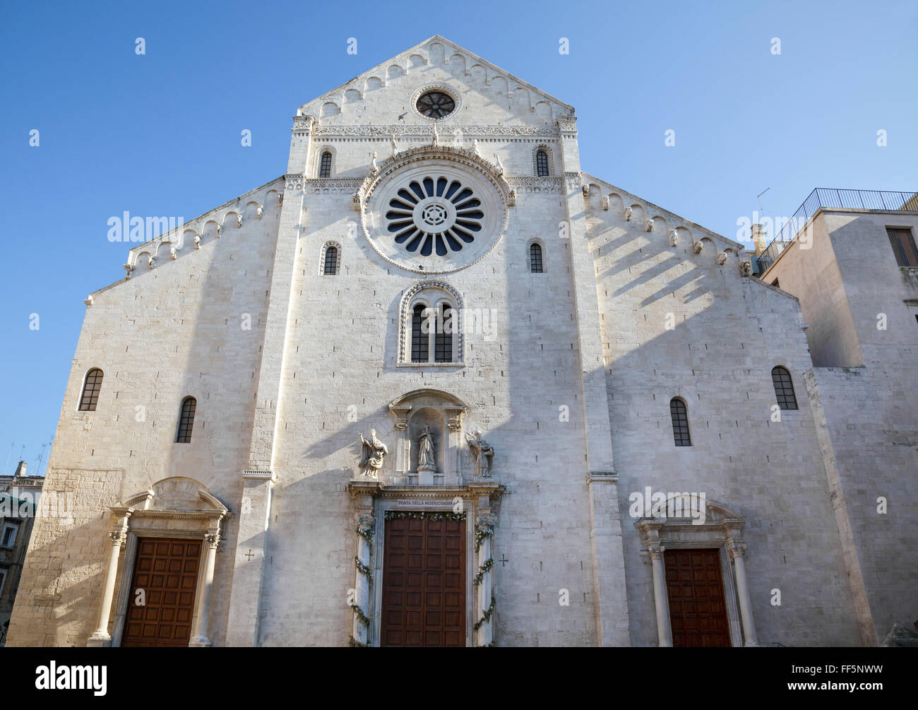 La Cathédrale San Sabino, Bari, Pouilles, Italie Banque D'Images