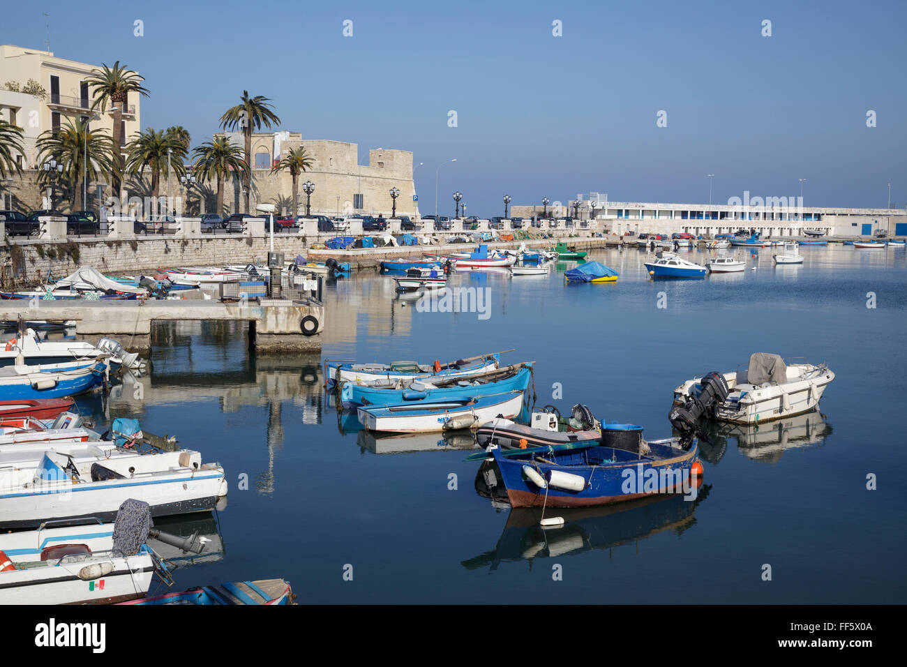 Port, Bari, Pouilles, Italie Banque D'Images
