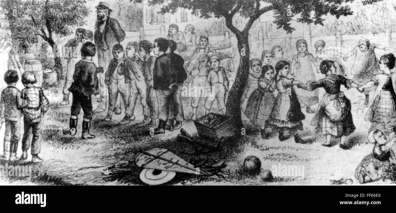 Loisirs, jardin, jardin, terrain de jeu dans un jardin Schreber, gravure en bois, Leipzig, 2ème moitié 19e siècle, allotissement, jardins d'allotement, enfants, enfant, enfants, enfant, enfant, jouer, jouer, supervision, garde d'enfants, garde d'enfants, Allemagne, Royaume de Saxe, foule, foules, foules, foules, loisirs, temps libre, temps libre, jardins, aire de jeux pour enfants, aire de jeux, jardin, allotement, Allojardin, parcelle de jardin, allotements, historique, historique, droits supplémentaires-Clearences-non disponible Banque D'Images