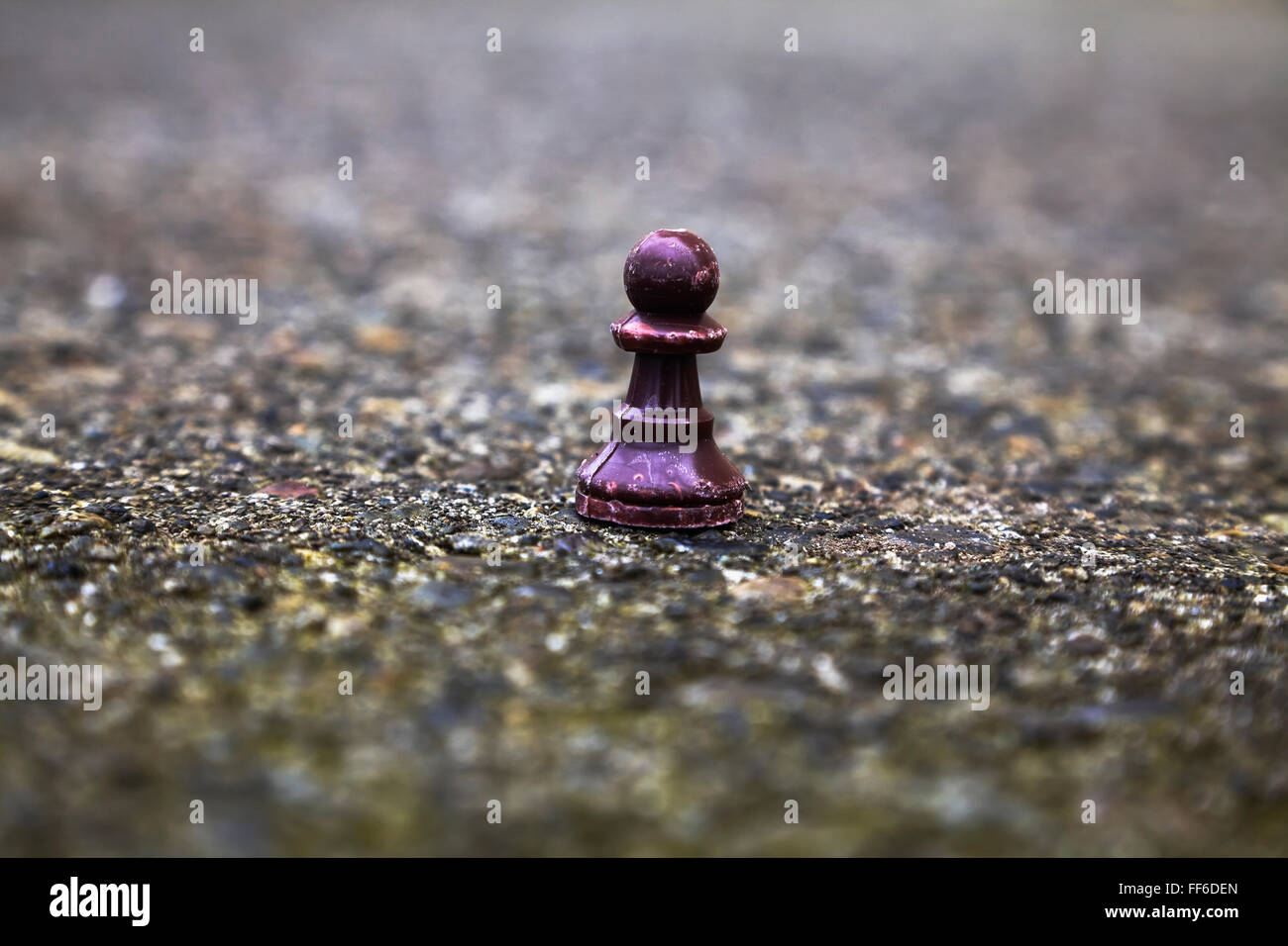 Pion d'échecs dans la rue Banque D'Images