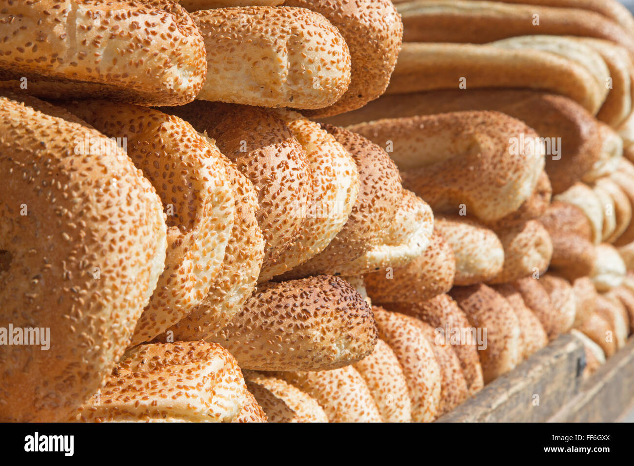 Israël : Une boulangerie de Jerusalems marché. Banque D'Images