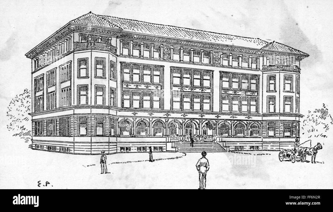 Géographie / voyage, Etats-Unis, Chicago, bâtiments, université, vue extérieure, gravure en bois, 19e siècle, 19e siècle, graphique, graphisme, pédagogie, paedagogie, éducation, Amérique du Nord, architecture, Etats-Unis, bâtiment, bâtiments, université, universités, historique, historique, peuple, droits additionnels-Clearences-non disponible Banque D'Images