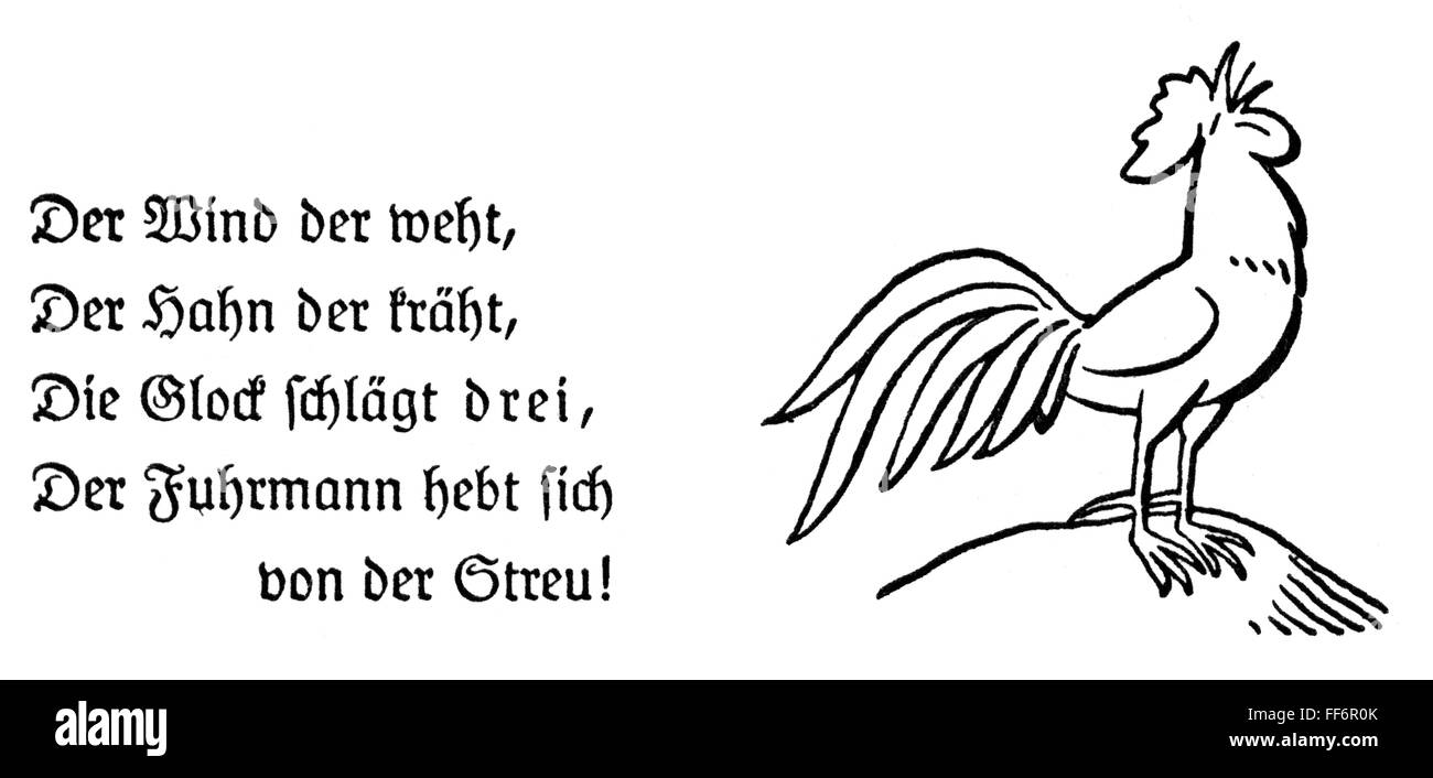 Littérature, 'EIA Popeia', nonnes allant à l'église, dessin de Fritz Kredel (1900 - 1973), Atlantis-Verlag, Zurich, 1936, droits additionnels-Clearences-non disponible Banque D'Images