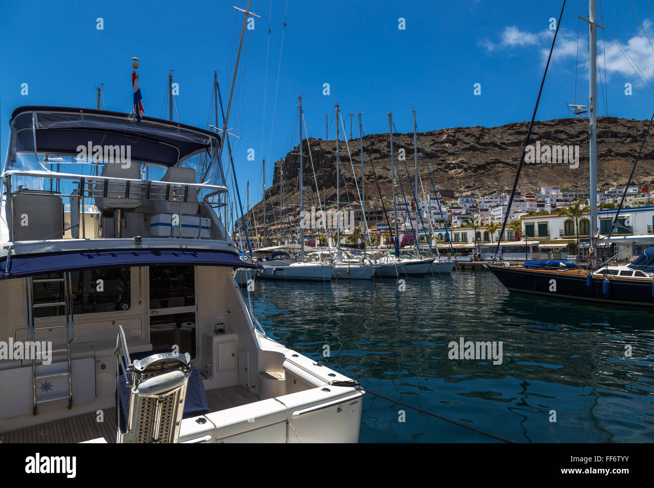 Puerto de Mogan, Grande Canarie Banque D'Images
