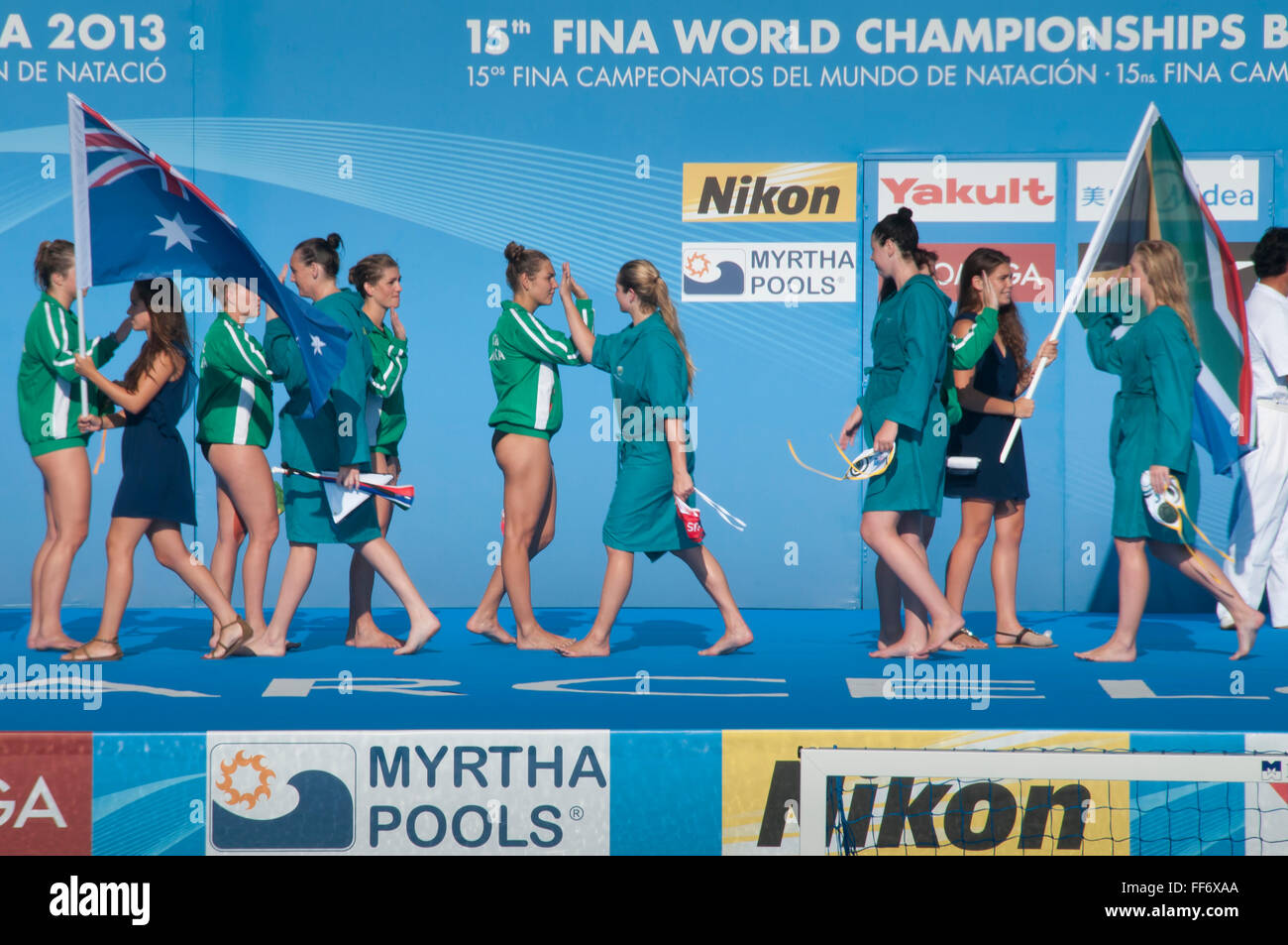 Championnats du monde de natation à Barcelone piscines Picornell Banque D'Images