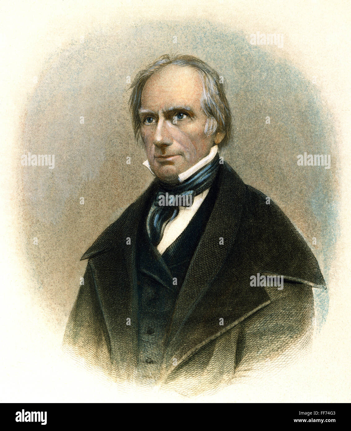 HENRY CLAY (1777-1852). /NAmerican politicien. Gravure couleur, 19e cetnury. Banque D'Images