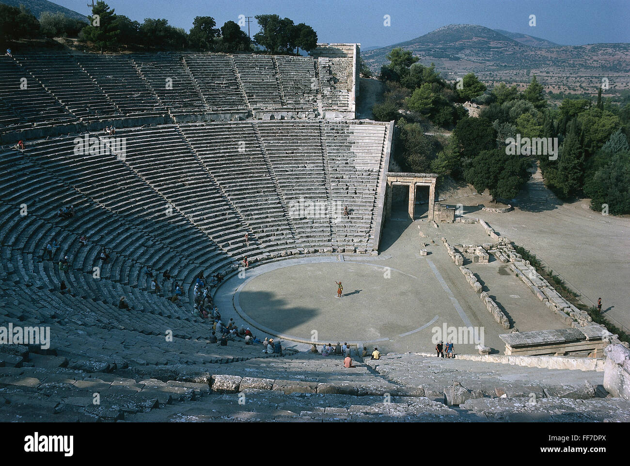 Géographie / Voyage, Grèce, Épidauros, 6e siècle av. J.-C. - 4e siècle av. J.-C., théâtre, vers 330 av. J.-C. par Polykleitos, droits supplémentaires-Clearences-non disponible Banque D'Images