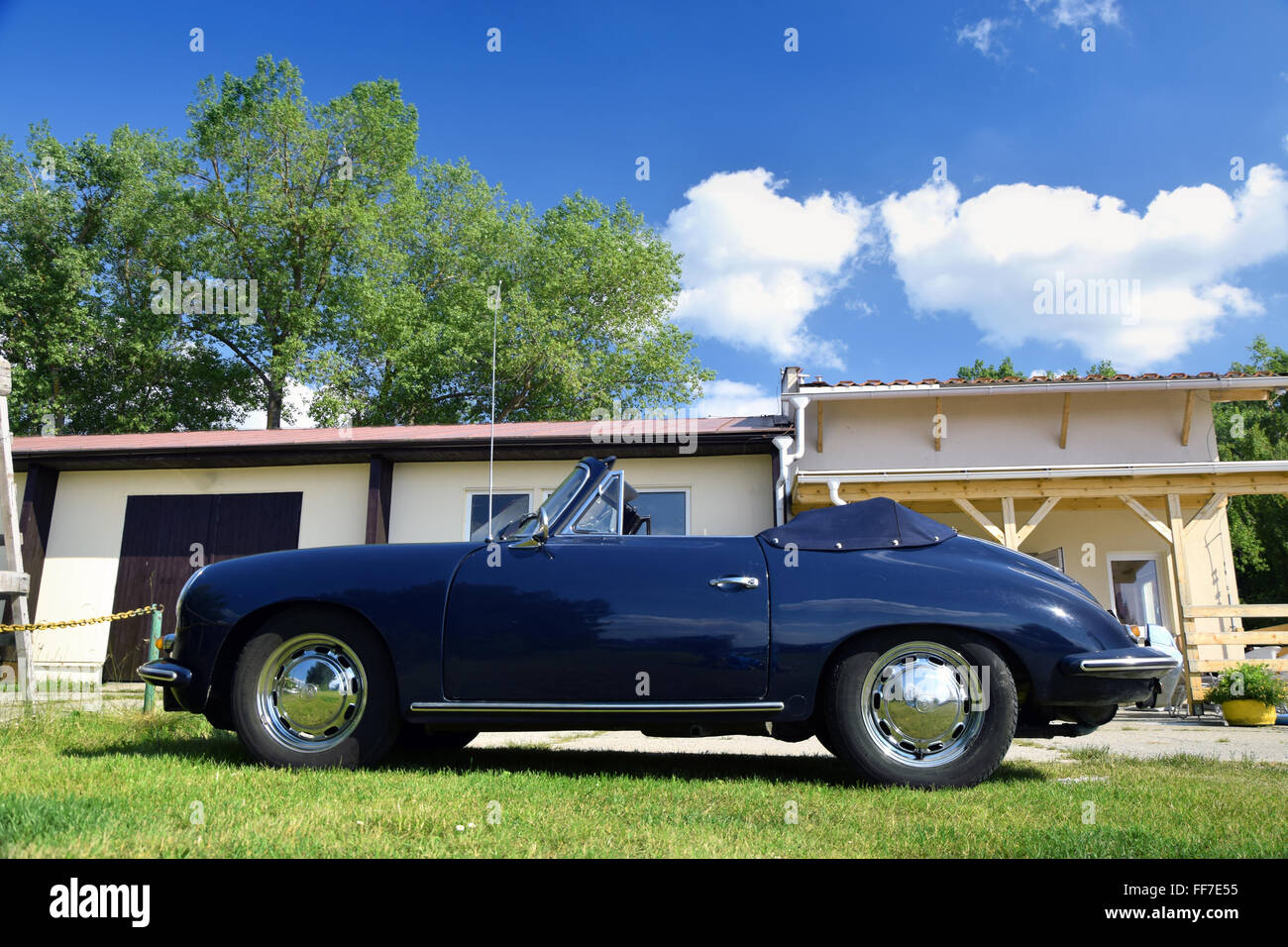 Bleu Nice vieux Porshe 911 capturé avec Nikon D5300 Banque D'Images