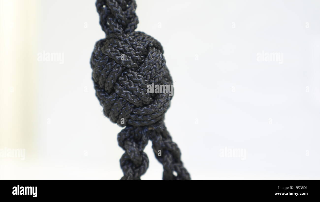 Corde fantaisie travaux d'un cordage en nylon Banque D'Images