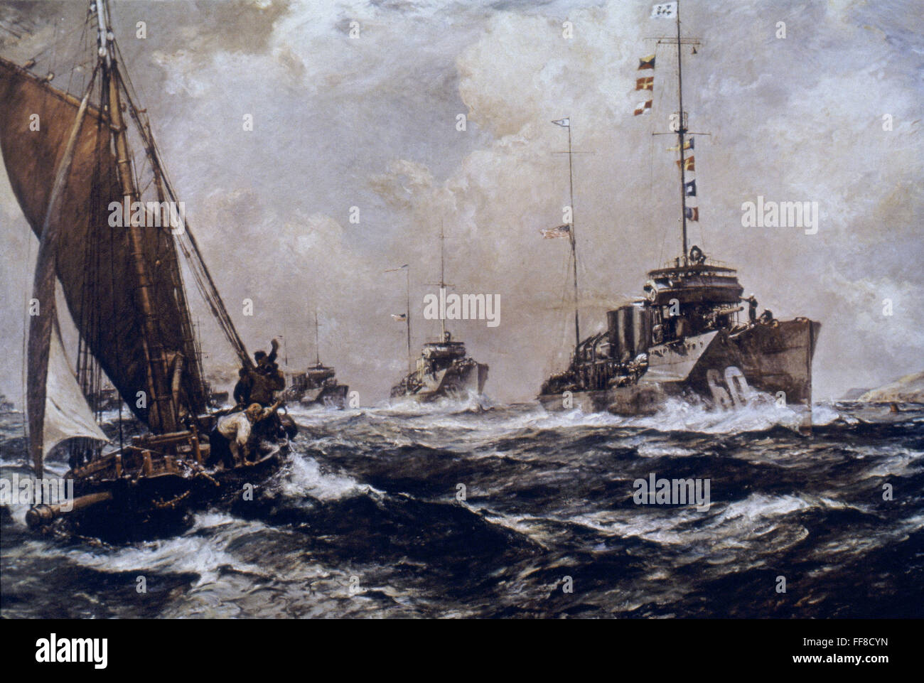 La PREMIÈRE GUERRE MONDIALE : DESTROYER. La division de destroyers ...