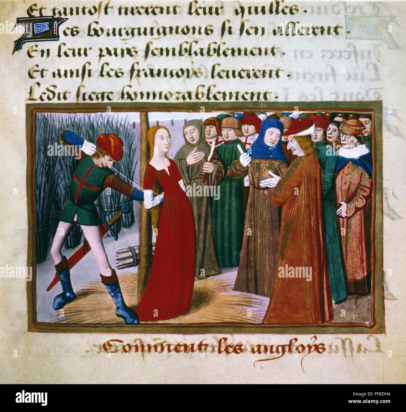joan-of-arc-at-the-stake-banque-de-photographies-et-d-images-haute