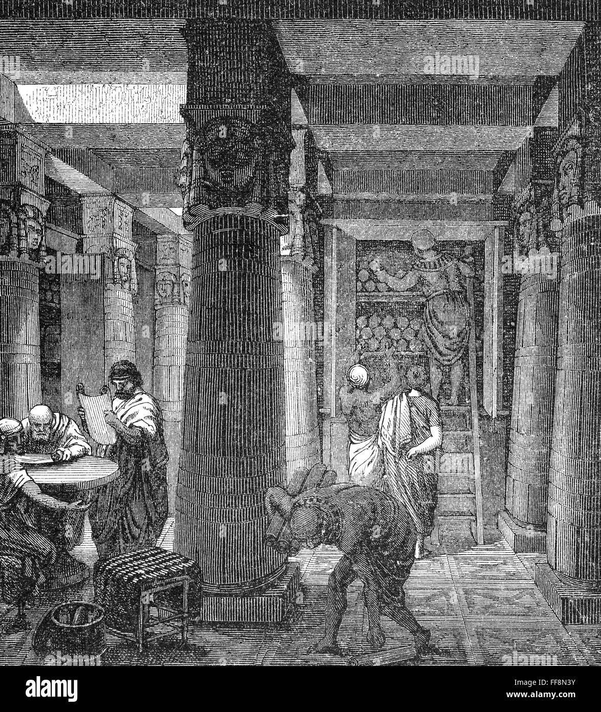 Alexandrie Bibliothèque. NReconstruction /d
