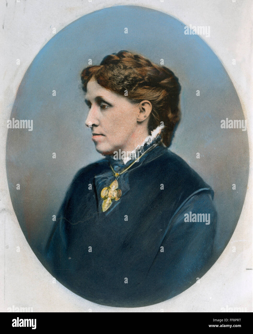 LOUISA MAY ALCOTT (1832-1888)./plus de bourre une photographie. Banque D'Images
