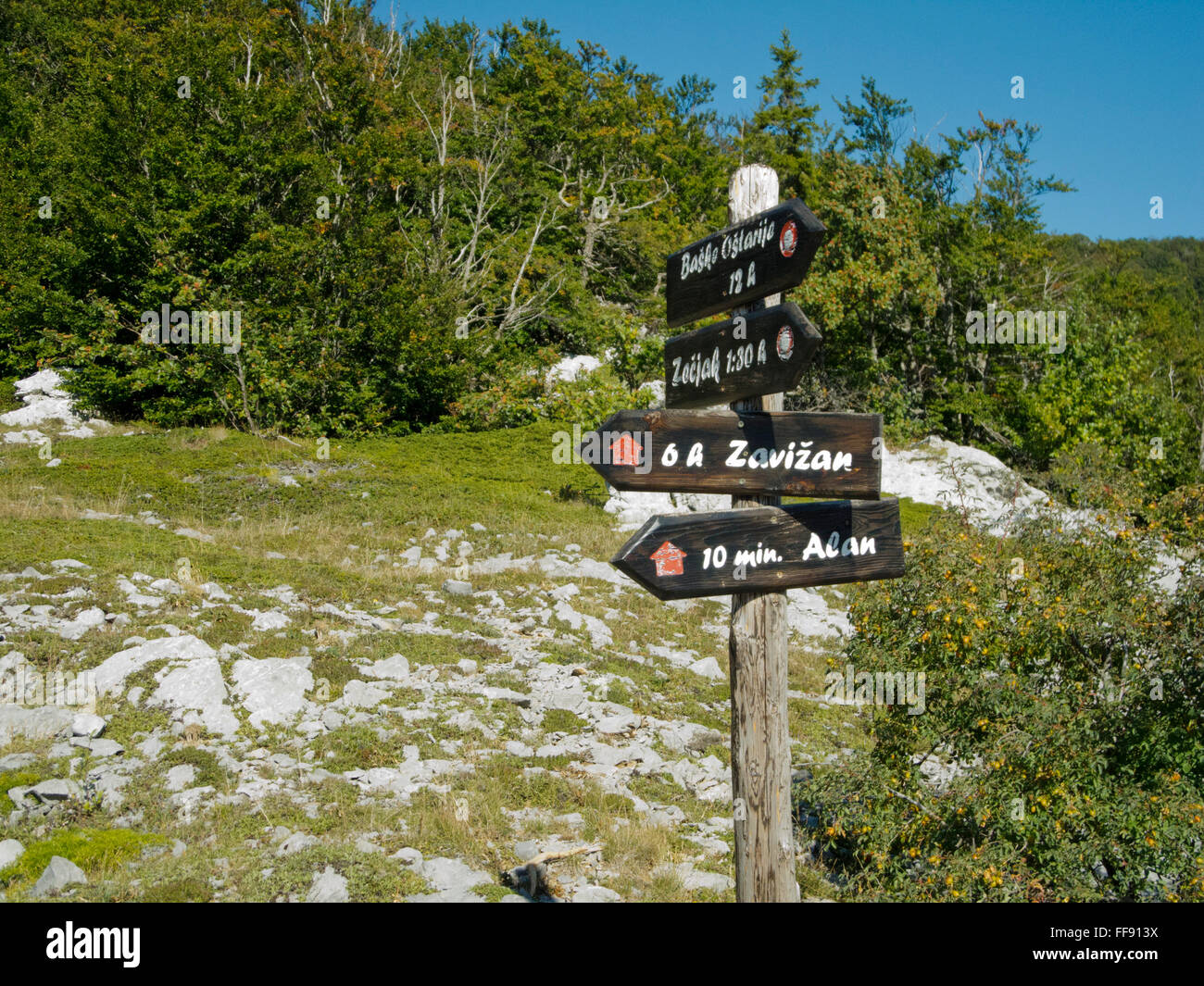 Kroatien, Dalmatien, Velebit Nationalpark Banque D'Images
