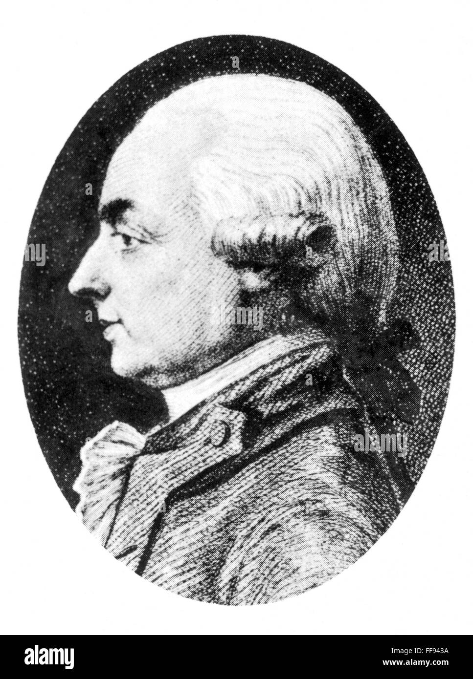 MICHEL G.J. de CREVECOEUR. /NMichel Guillaume Jean de Crevecoeur,  pseudonyme, J. Hector St John (1735-1813). (Naturalisé américain né en  français) écrivain. La gravure de ligne, 19e siècle Photo Stock - Alamy